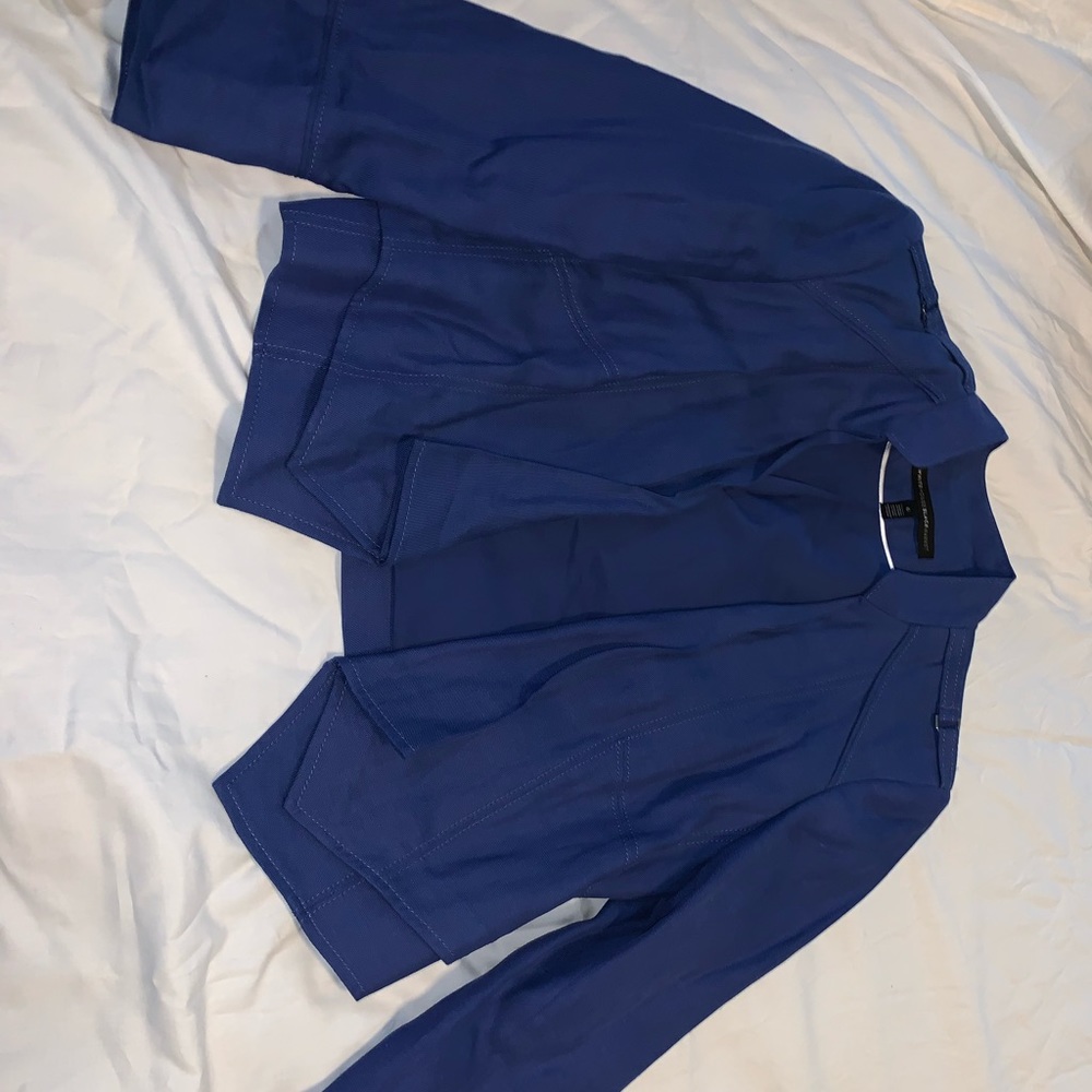 Blue cropped bolo style jacket - size 6